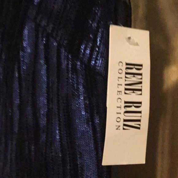 Rene Ruiz Spectacular sequin / velvet midi dress - Picture 5 of 15